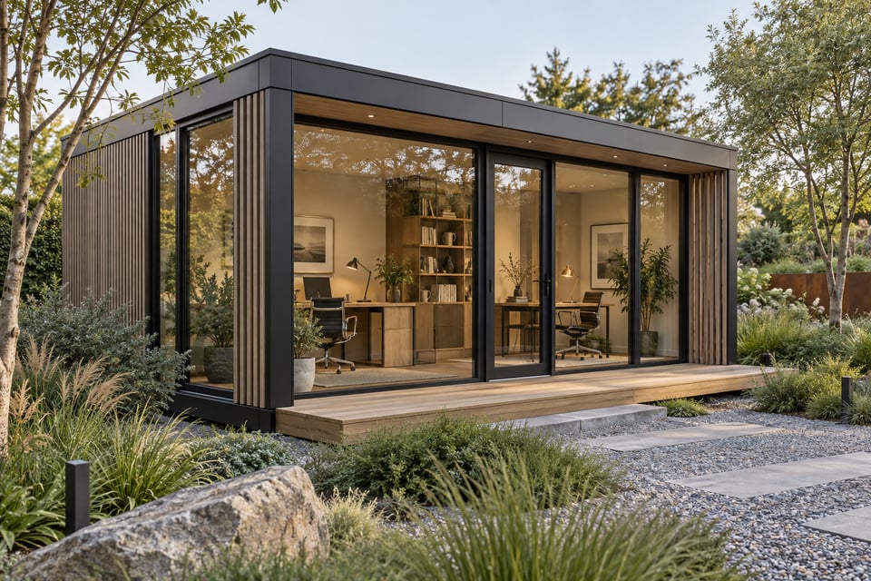 Illustrative office cabins